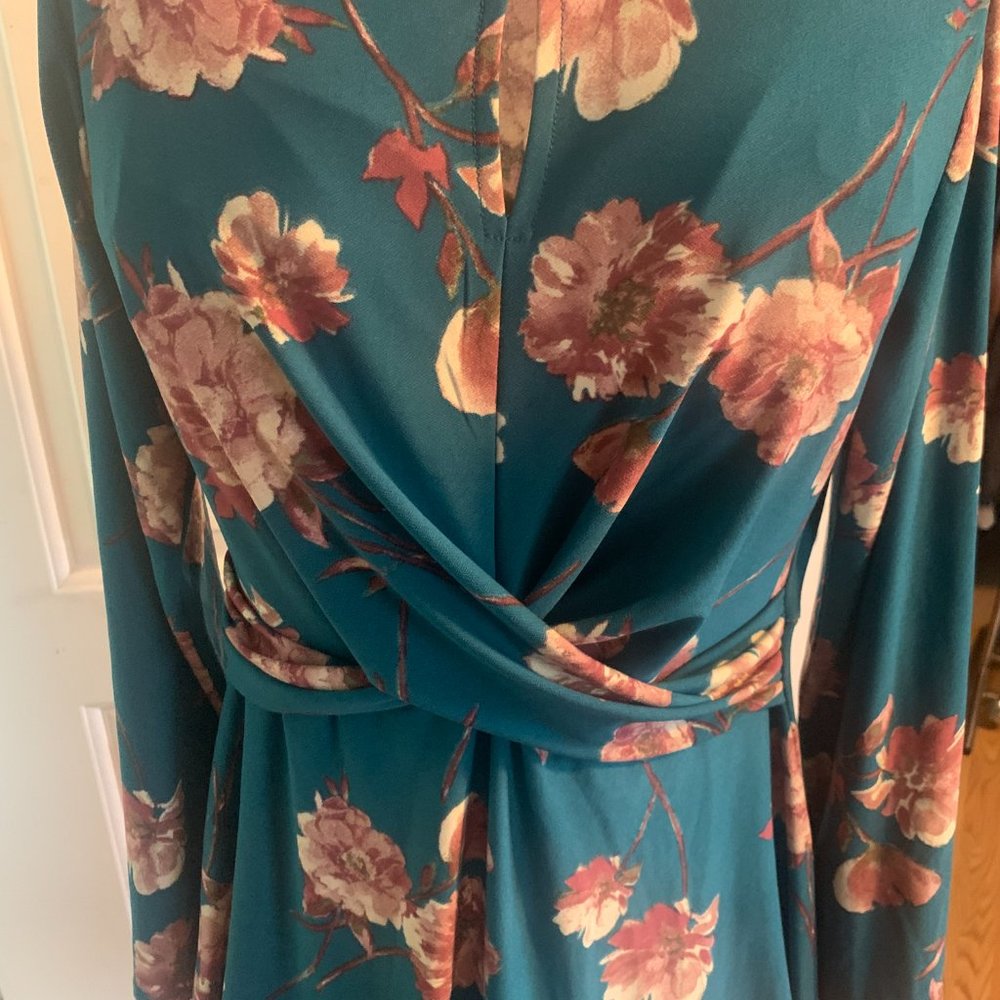Flowers Green Dress